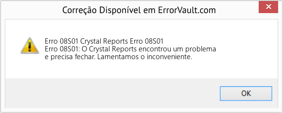 Fix Crystal Reports Erro 08S01 (Error Erro 08S01)