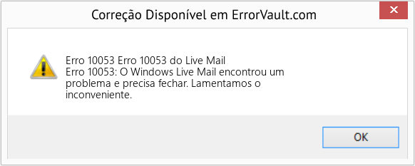 Fix Erro 10053 do Live Mail (Error Erro 10053)
