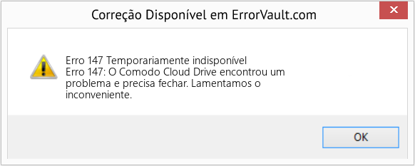 Fix Temporariamente indisponível (Error Erro 147)