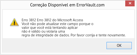 Fix Erro 3812 do Microsoft Access (Error Erro 3812)