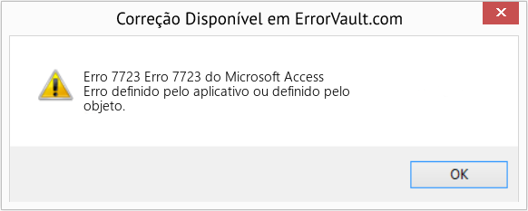 Fix Erro 7723 do Microsoft Access (Error Erro 7723)