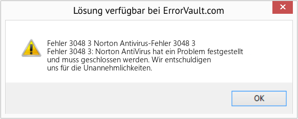 Fix Norton Antivirus-Fehler 3048 3 (Error Fehler 3048 3)