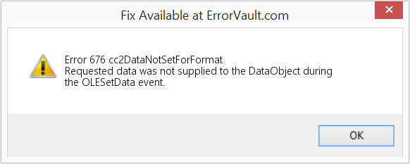 Fix cc2DataNotSetForFormat (Error Error 676)