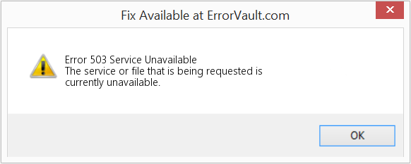 How To Fix Error 503 Service Unavailable The Service Or File That