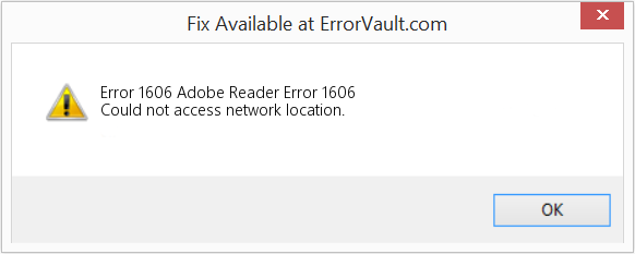 How to fix Error 1606 (Adobe Reader Error 1606) - Could not access ...