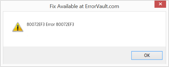 Fix Error 80072EF3 (Error 80072EF3)