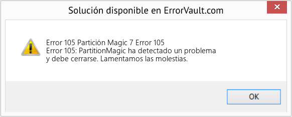 Fix Partición Magic 7 Error 105 (Error Code 105)