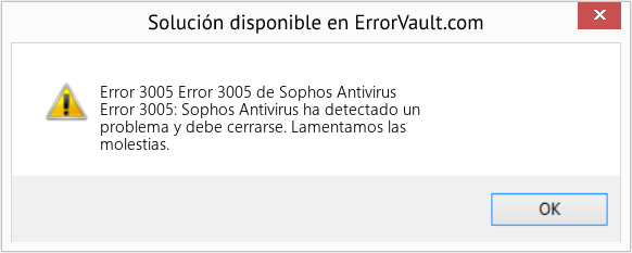 Fix Error 3005 de Sophos Antivirus (Error Code 3005)