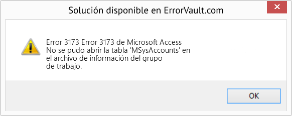 Fix Error 3173 de Microsoft Access (Error Code 3173)