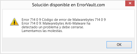 Fix Código de error de Malwarebytes 714 0 9 (Error Code 714 0 9)