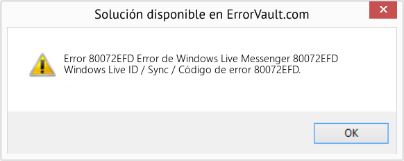 Fix Error de Windows Live Messenger 80072EFD (Error Code 80072EFD)