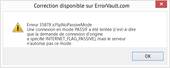 Fix icFtpNoPassiveMode (Error Erreur 35878)