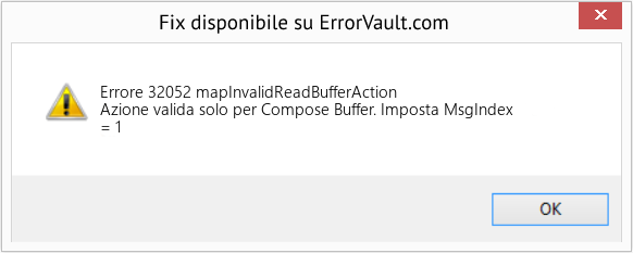 Fix mapInvalidReadBufferAction (Error Errore 32052)