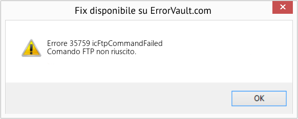 Fix icFtpCommandFailed (Error Errore 35759)