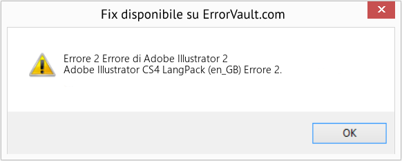 Fix Errore di Adobe Illustrator 2 (Error Codee 2)