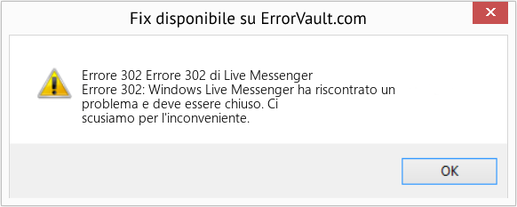 Fix Errore 302 di Live Messenger (Error Codee 302)