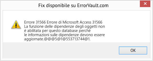 Fix Errore di Microsoft Access 31566 (Error Codee 31566)