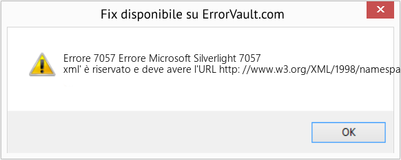 Fix Errore Microsoft Silverlight 7057 (Error Codee 7057)