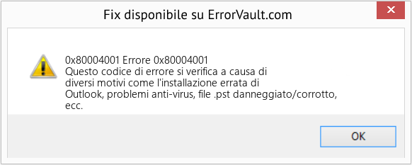 Fix Errore 0x80004001 (Error 0x80004001)