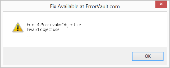 ccInvalidObject사용 수정(오류 오류 425)
