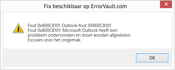 Fix Outlook-fout 0X800C8101 (Fout Fout 0x800C8101)