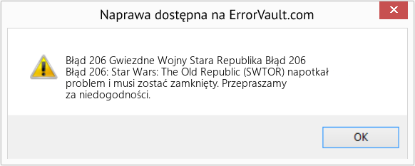 Fix Gwiezdne Wojny Stara Republika Błąd 206 (Error Błąd 206)