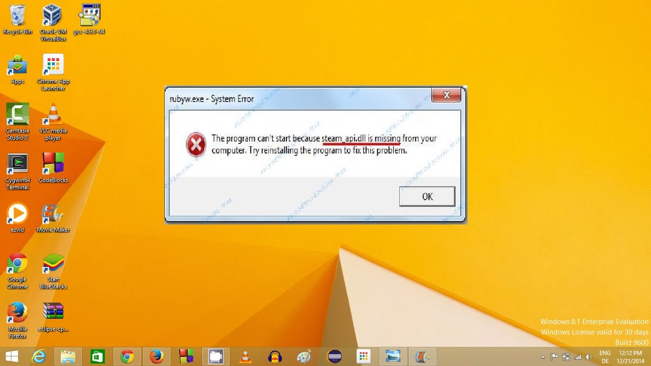 Locate the downloaded file and extract its contents.
Copy the steamapidll file to the appropriate directory (usually C:\Windows\System32).