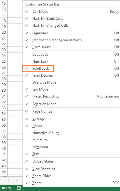 Restart Excel: Close and reopen the Excel program to refresh any temporary glitches. Check Scroll Lock: Ensure that the Scroll Lock feature is turned off, as it can affect the arrow keys' functionality.