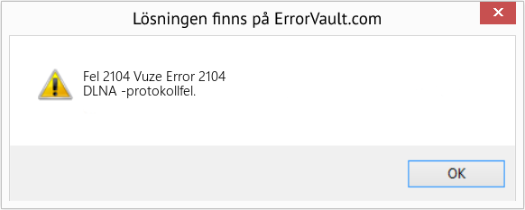 Fix Vuze Error 2104 (Error Fel 2104)