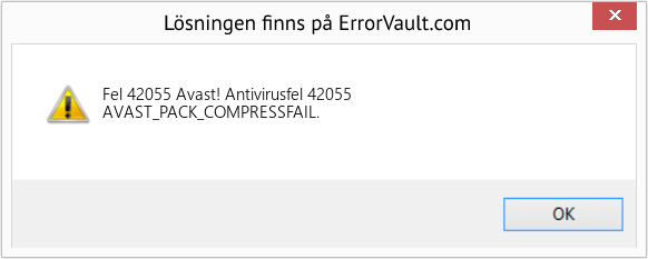 Fix Avast! Antivirusfel 42055 (Error Fel 42055)