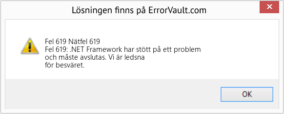 Fix Nätfel 619 (Error Fel 619)